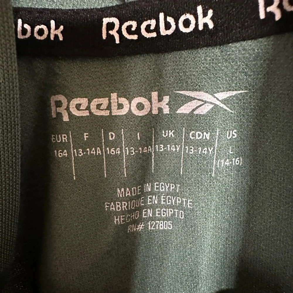 Kids Reebok Forest Green Hoodie